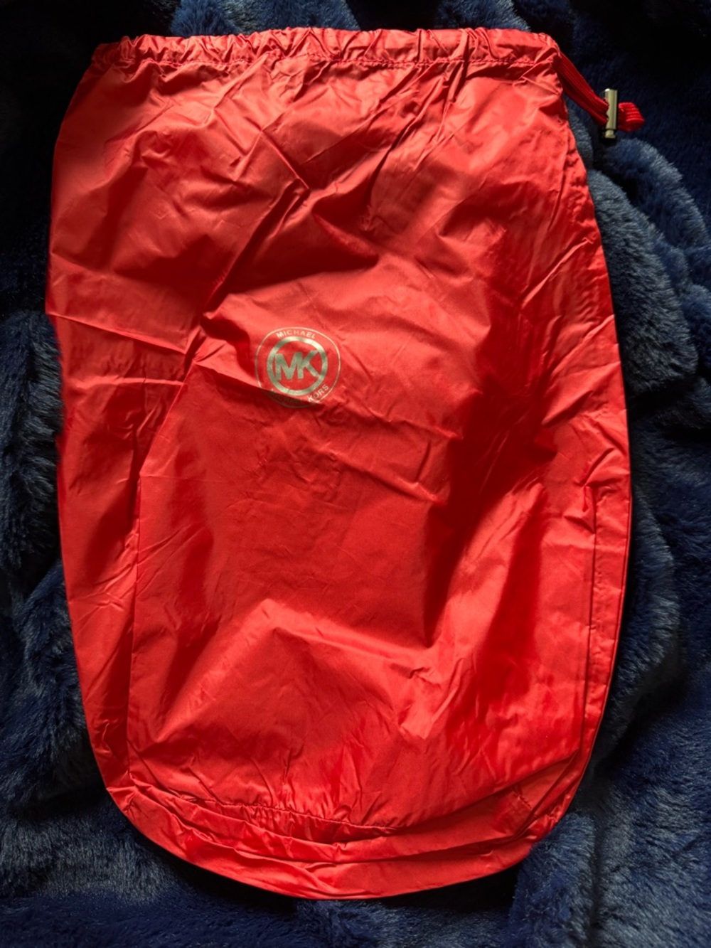 free with purchase- Michael Kors Red Drawstring Shoe/Bag Dust Cover